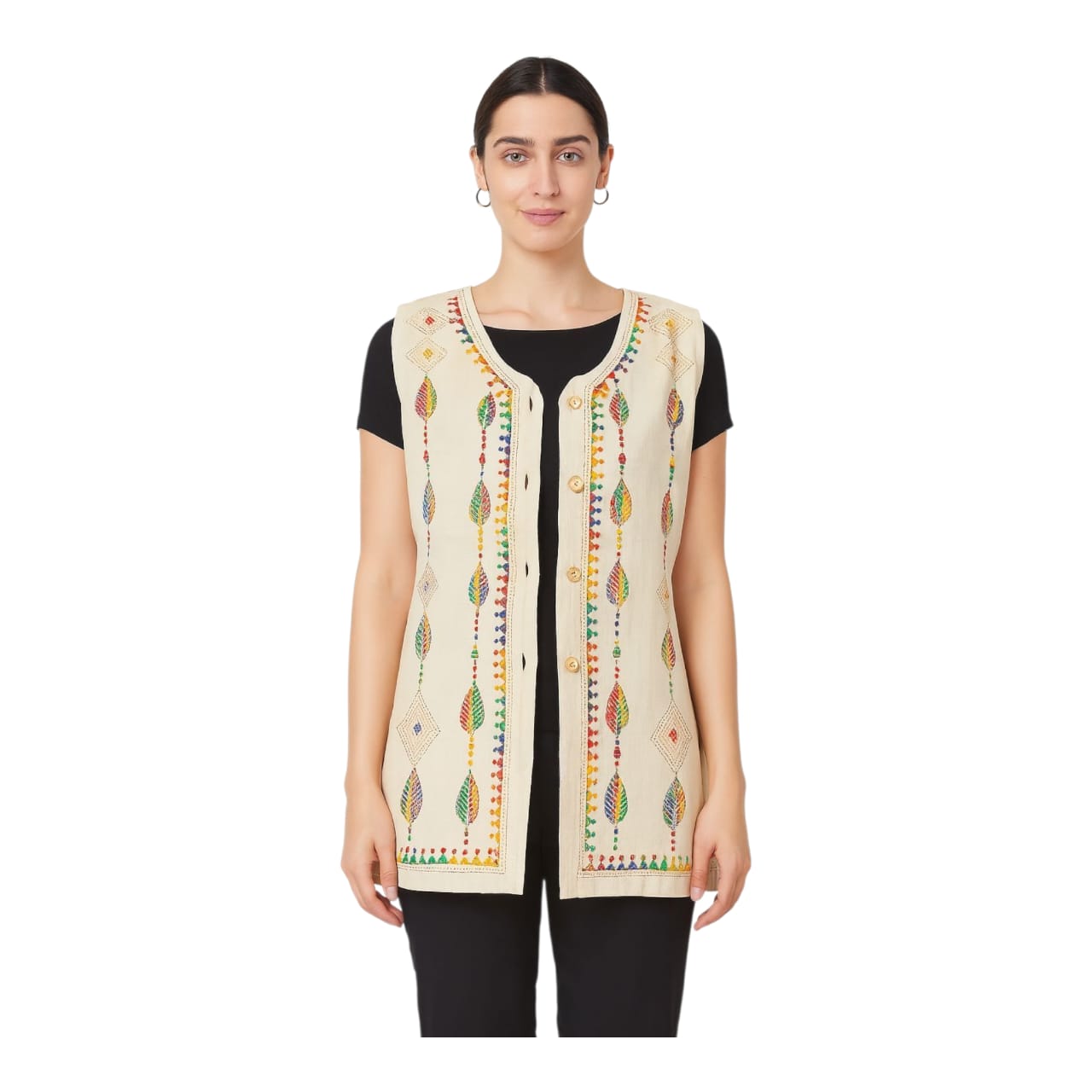 Handmade Hand-Embroidered Kantha Jackets