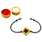 Purely Handmade & Handpainted Terracotta Rakhis for Brother