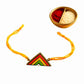 Purely Handmade & Handpainted Terracotta Rakhis for Brother