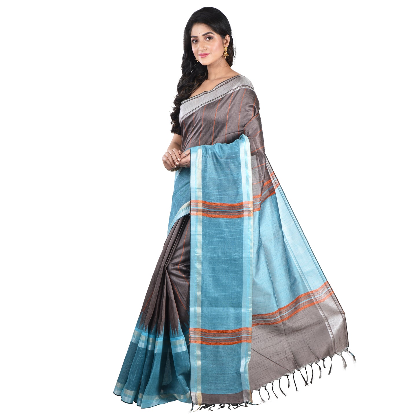 Premium Pure Handloom Silk Cotton Sarees with Blouse Piece for Women & Girls