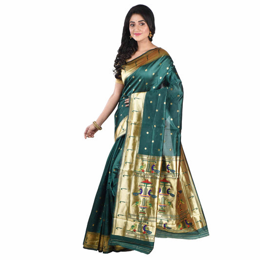 Exquisite Muniya Paithani Silk Sarees For Women & Girls