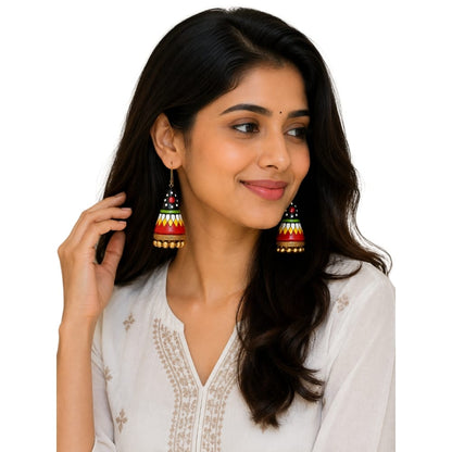 Lightweight Half-Cone Shaped Dangler Earrings