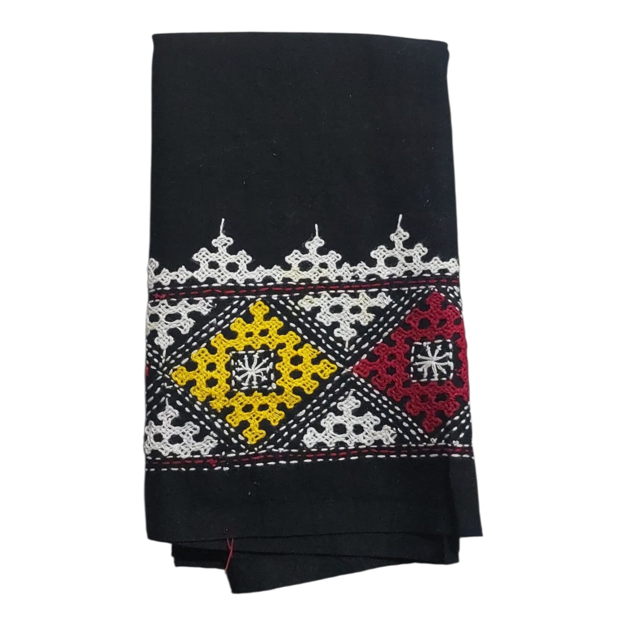 Hand Embroidered Gujarati Stitch Blouse Piece for Women & Girls