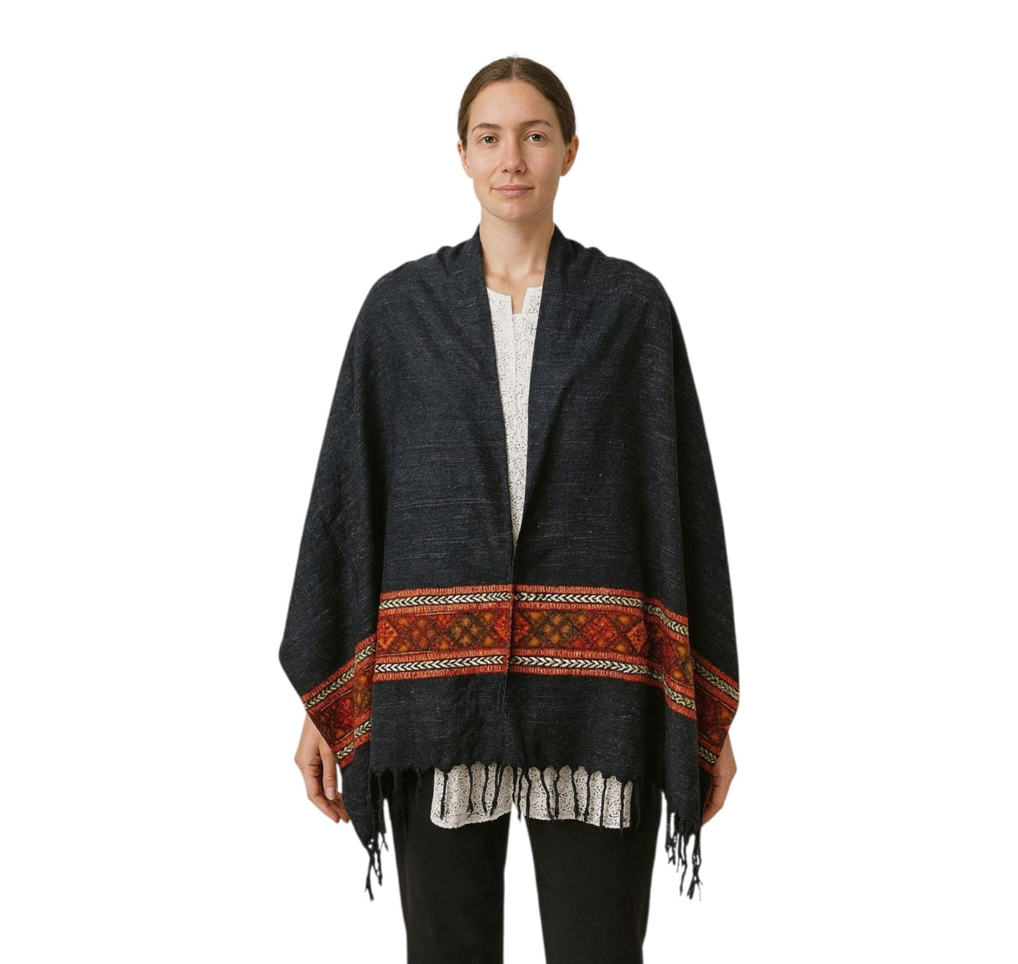 Purely Handmade Handwoven Woolen Stoles For Women & Girls