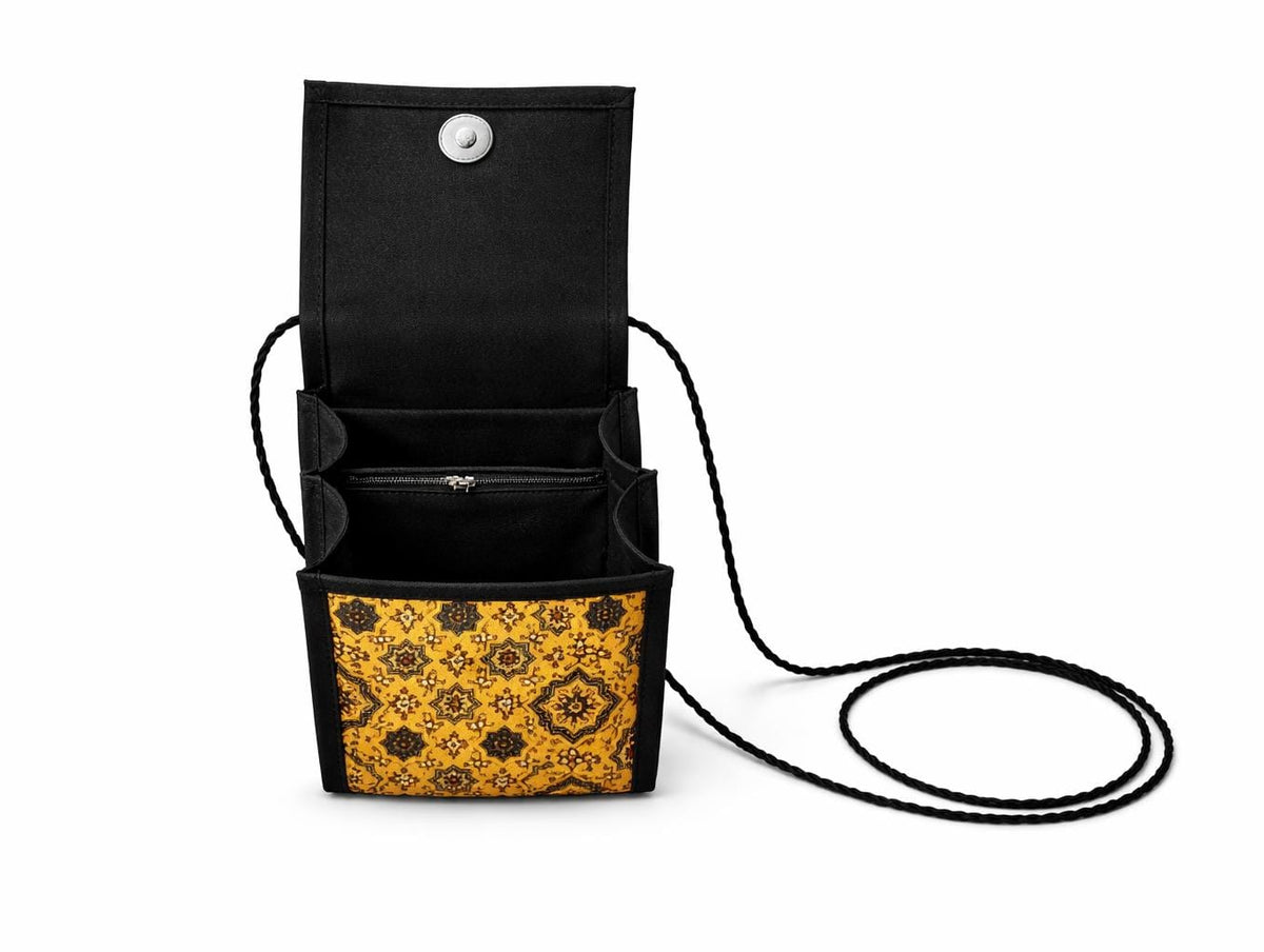 Ajrakh Printed Kutch Embroidery Sling Bag