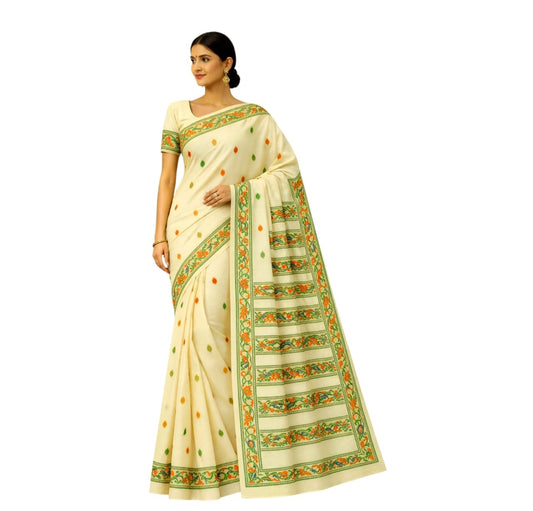 Handloom Eri Silk By Cotton Sarees