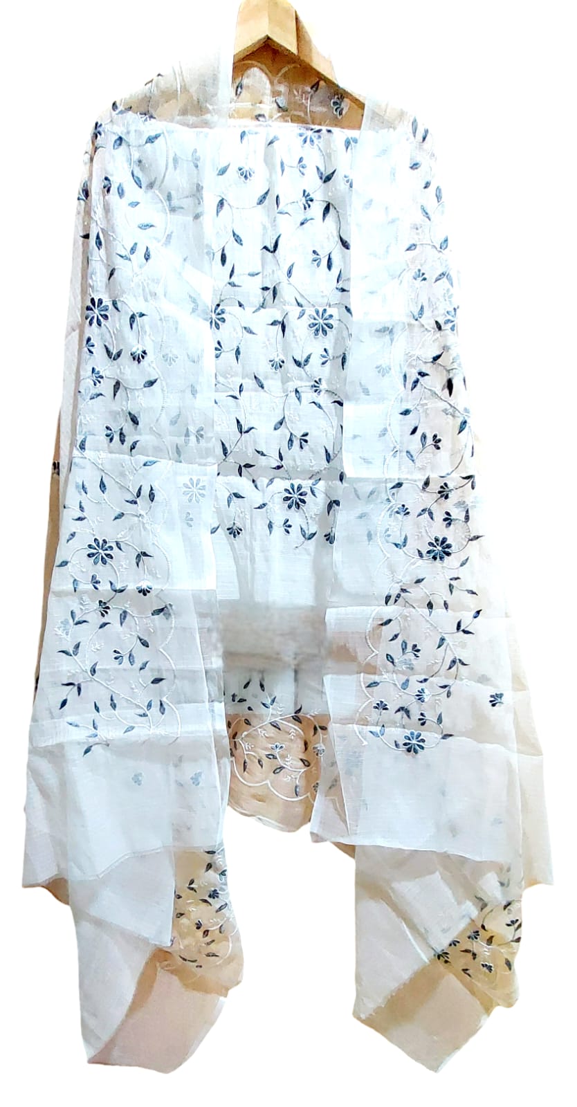 Kota Doria Embroidered 2 Pieces Suit Set