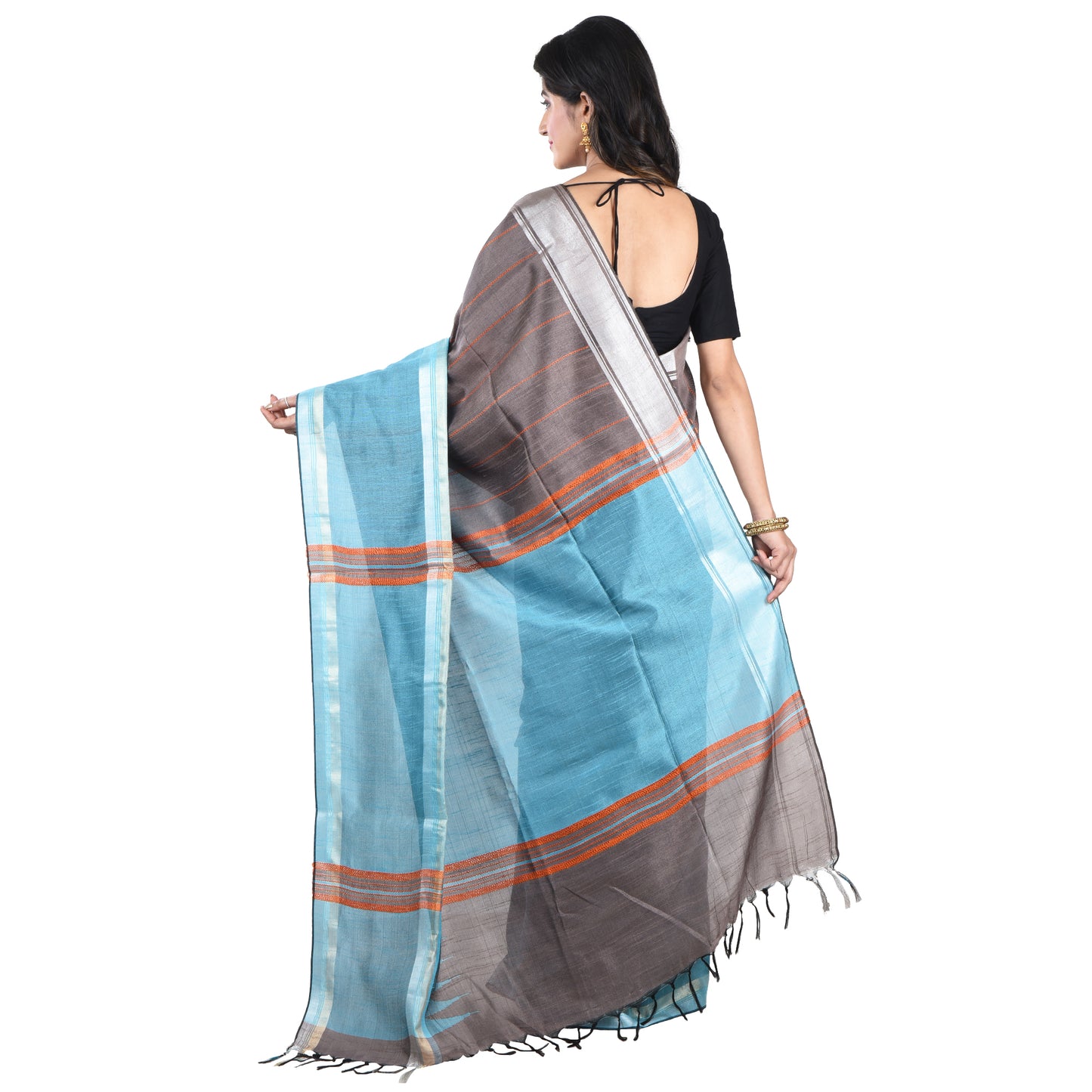 Premium Pure Handloom Silk Cotton Sarees with Blouse Piece for Women & Girls