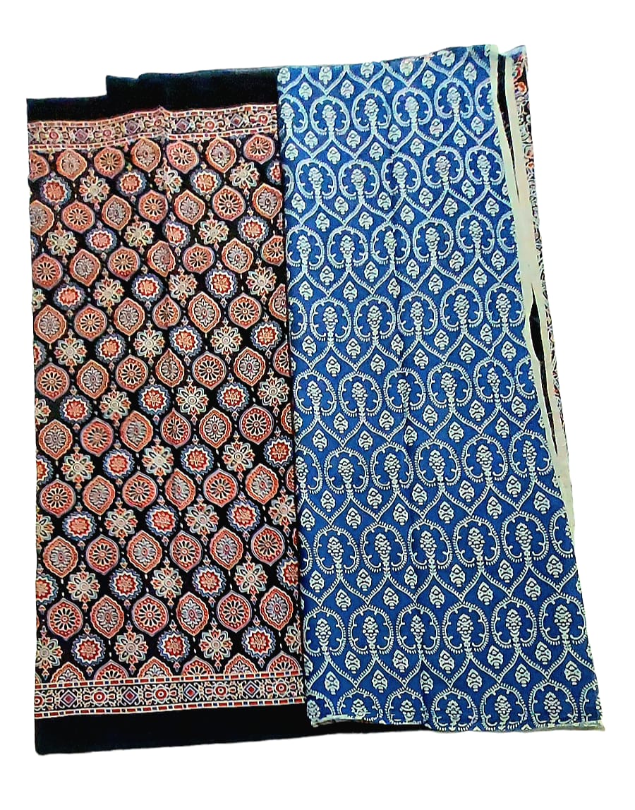 Pure Soft Cotton Hand Block Printed Sarees