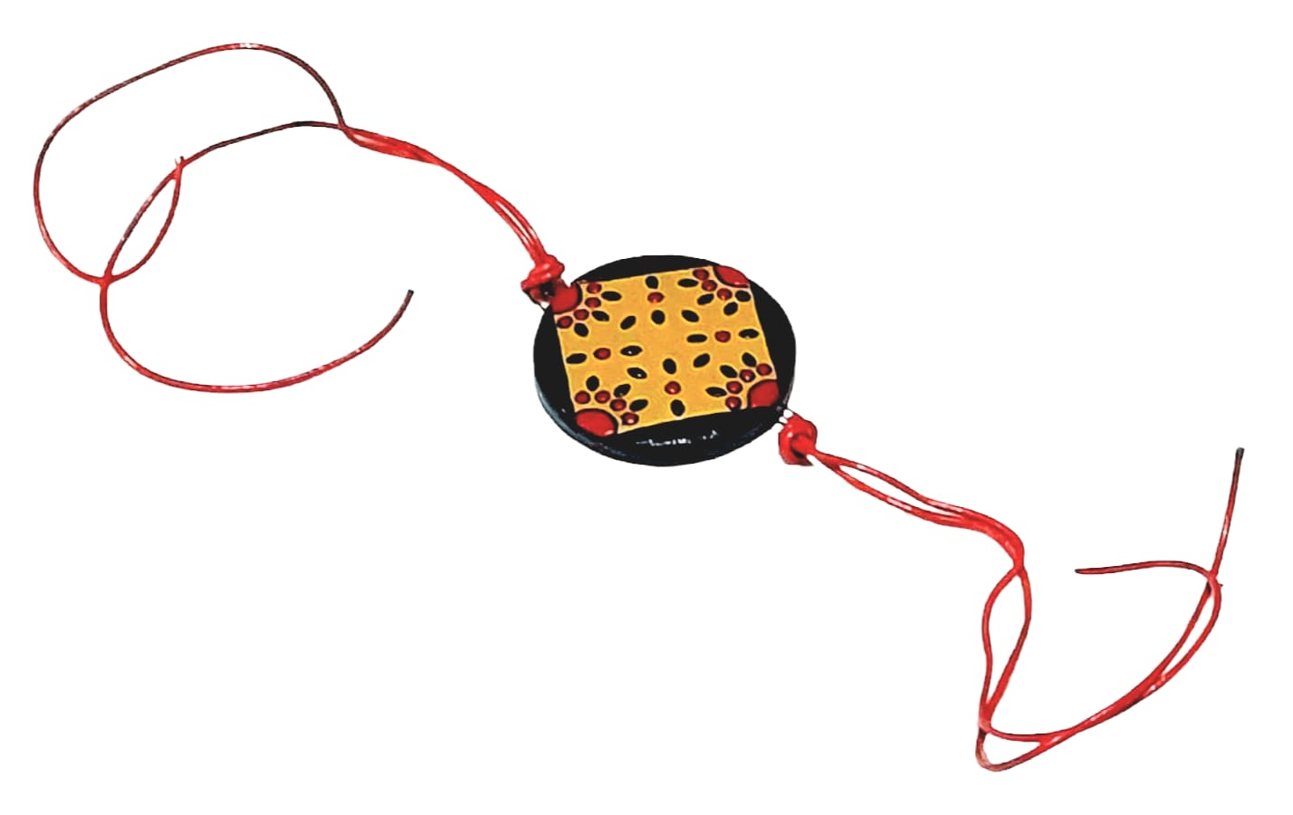 Purely Handmade & Handpainted Terracotta Rakhis for Brother