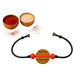Purely Handmade & Handpainted Terracotta Rakhis for Brother
