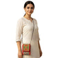 Ajrakh Printed Kutch Embroidery Sling Bag