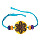 Purely Handmade & Handpainted Clay Rakhi – Unique Artistic Bracelet Rakhi with Traditional Designs
