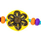 Purely Handmade & Handpainted Clay Rakhi – Unique Artistic Bracelet Rakhi with Traditional Designs