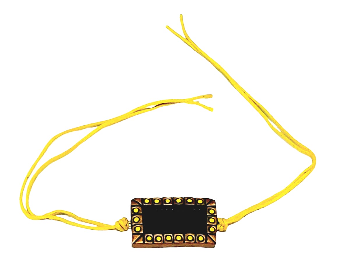 Purely Handmade & Handpainted Terracotta Rakhis for Brother