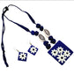 Purely Handmade Clay Jewellery Sets With Earrings For Women & Girls