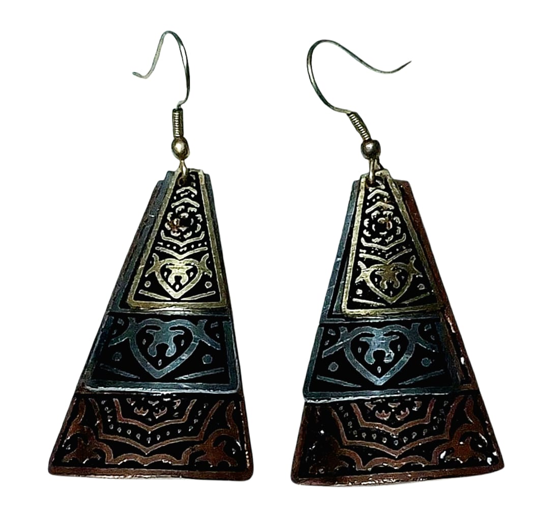 Purely Handmade Brass Earrings