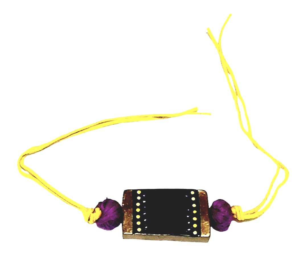 Purely Handmade & Handpainted Terracotta Rakhis for Brother