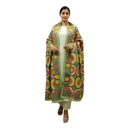 Premium Phulkari Embroidered Dupatta