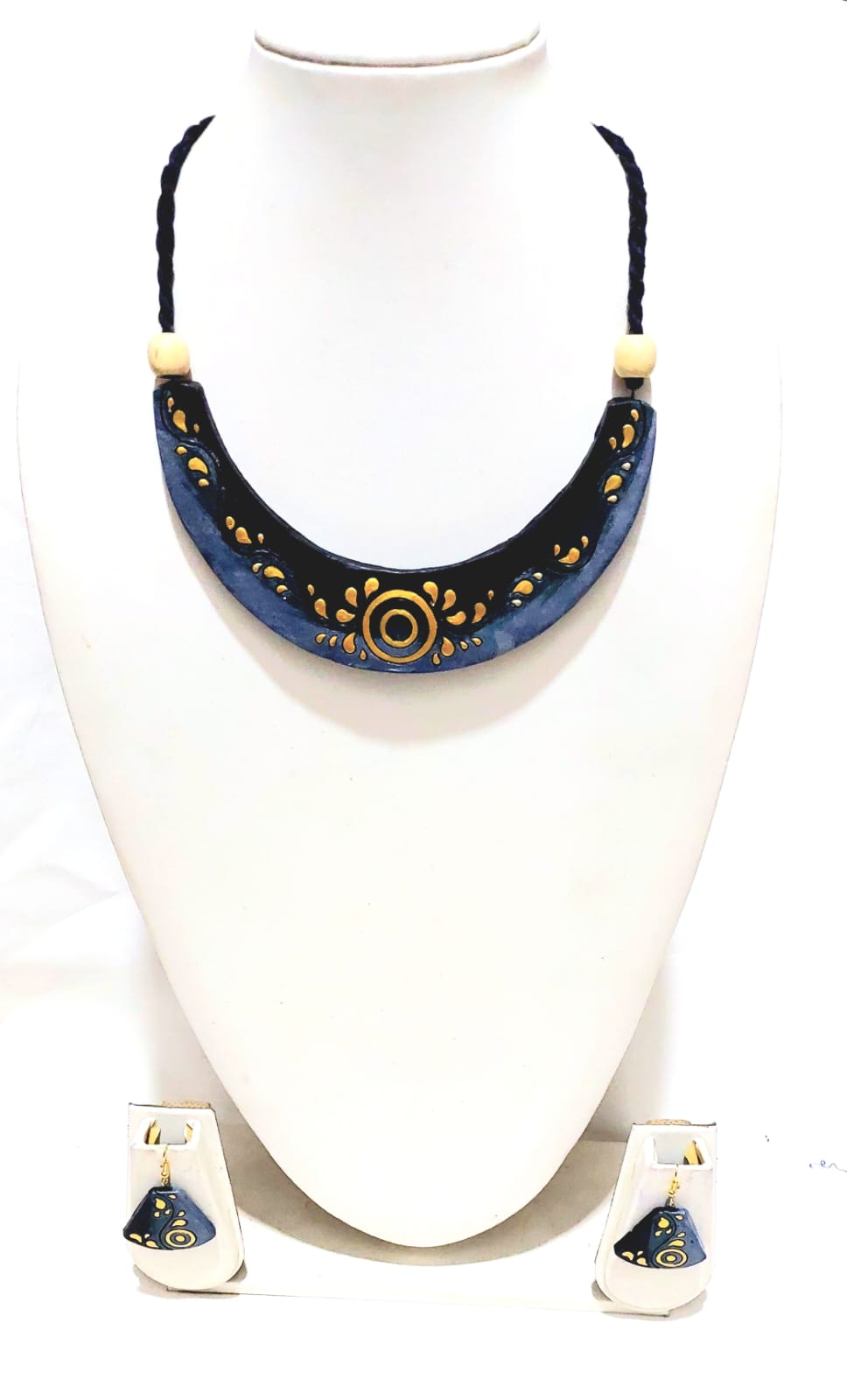 Handmade Terracotta Collar Necklace Set