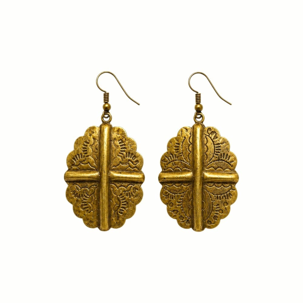 Purely Handmade Brass Earrings