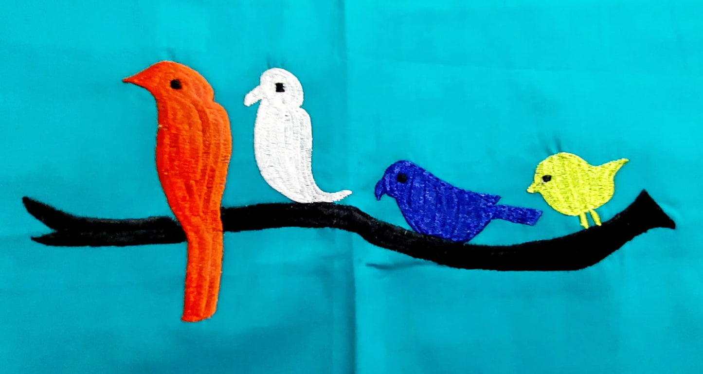 Hand Embroidered Hand Stitched Designer Premium Cotton Blouse Piece