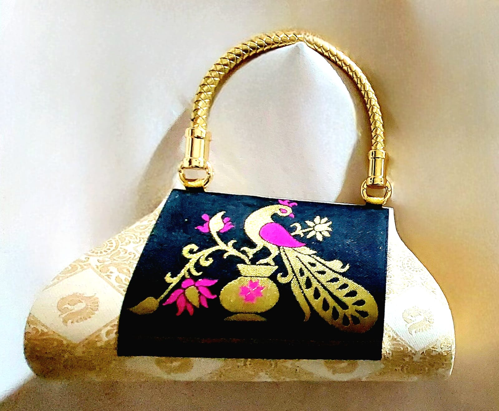 Luxury Paithani Clutch Bag