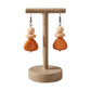 Purely Handmade Matt Finish Clay Drop Earrings