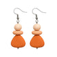 Purely Handmade Matt Finish Clay Drop Earrings