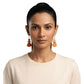 Purely Handmade Matt Finish Clay Drop Earrings