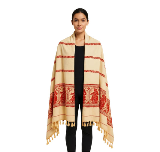 Purely Handwoven Lightweight Shawl for Women & Girls