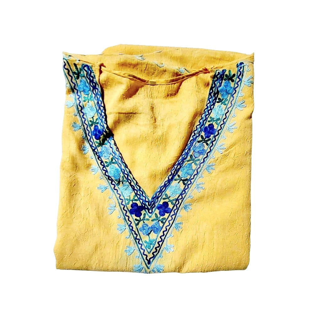 Purely Handmade Kashmiri Aari Embroidered Kaftan