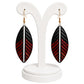 Purely Handmade Lightweight Terracotta Dangler Earrings (Leaf Design)