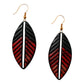 Purely Handmade Lightweight Terracotta Dangler Earrings (Leaf Design)