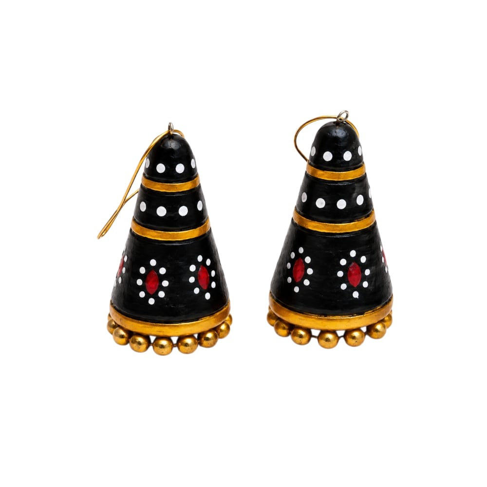Cone-Shaped Bell Structure (Jhumka hook style) Dangler Earrings