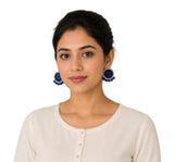 Lightweight Round Shaped Terracotta Stud Earrings