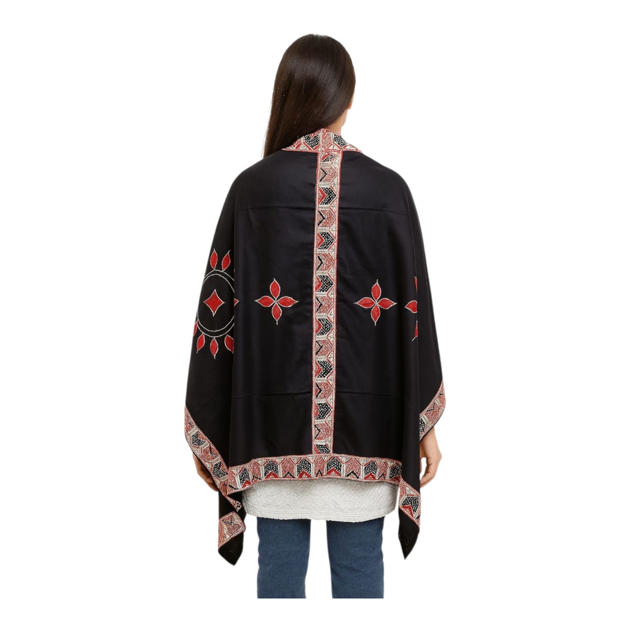 Handwoven Applique Patchwork Shawls for Women & Girls