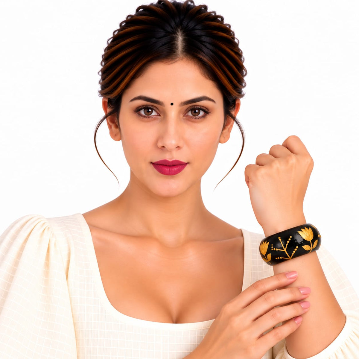 Purely Handmade Lightweight Wooden Kada Bangles