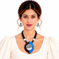Lightweight Purely Handmade Terracotta Rope Necklace With Earrings