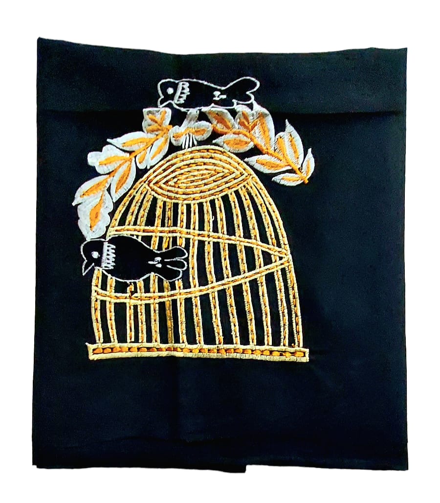 Hand Embroidered Hand Stitched Designer Premium Cotton Blouse Piece