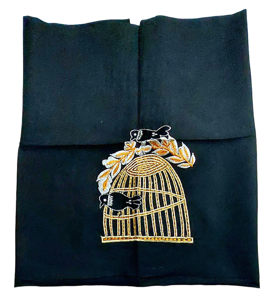 Hand Embroidered Hand Stitched Designer Premium Cotton Blouse Piece