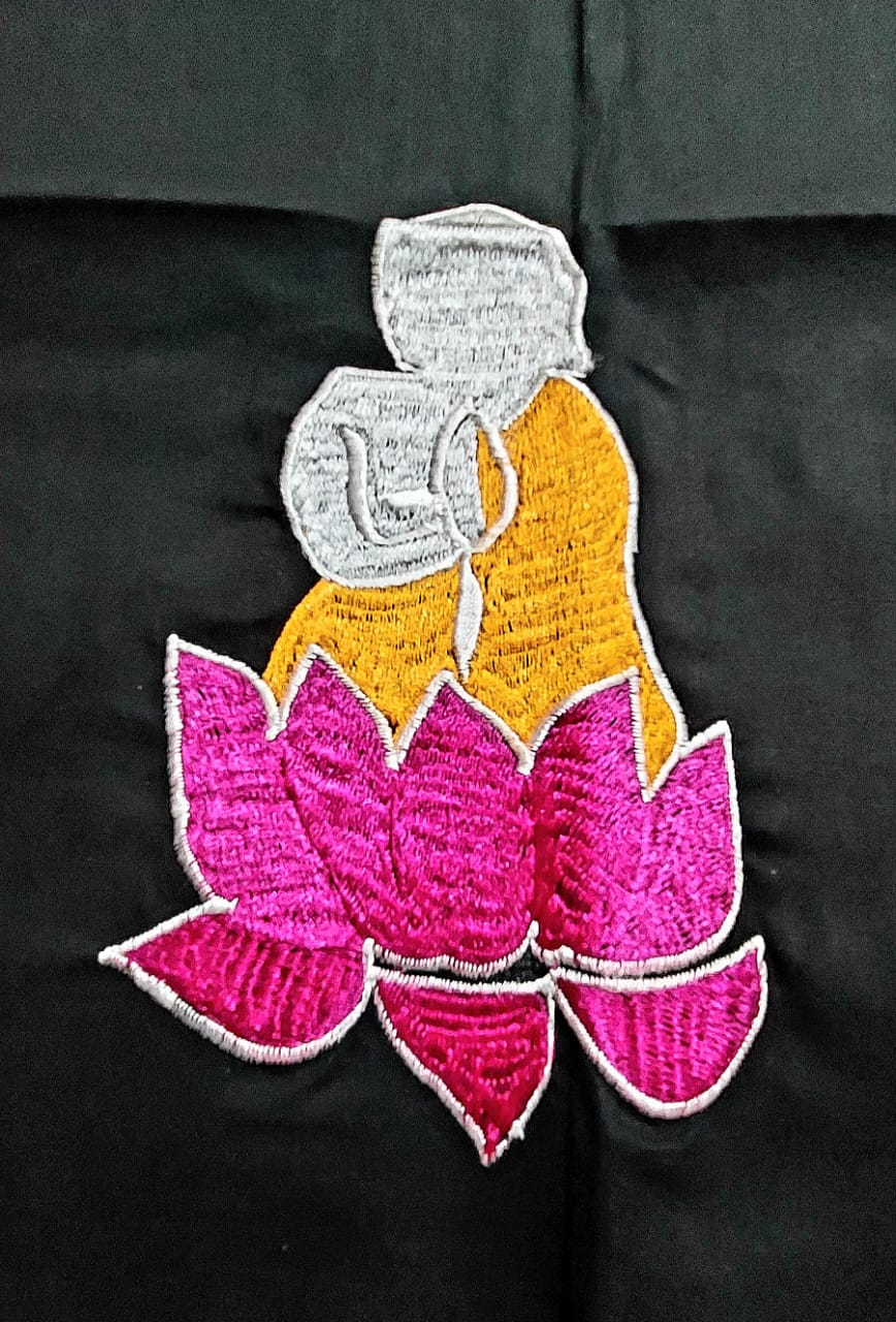 Hand Embroidered Hand Stitched Designer Premium Cotton Blouse Piece