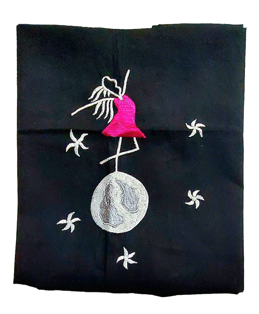 Hand Embroidered Hand Stitched Designer Premium Cotton Blouse Piece