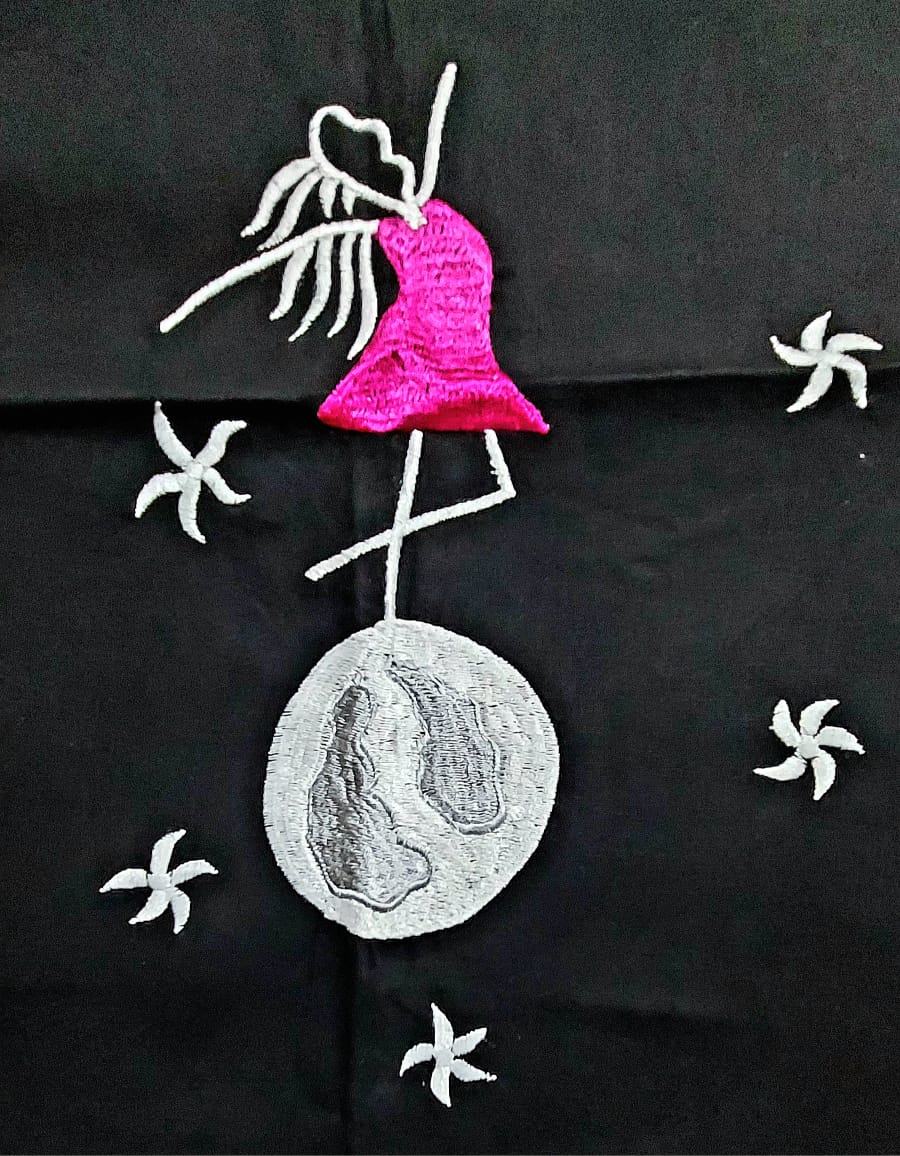 Hand Embroidered Hand Stitched Designer Premium Cotton Blouse Piece