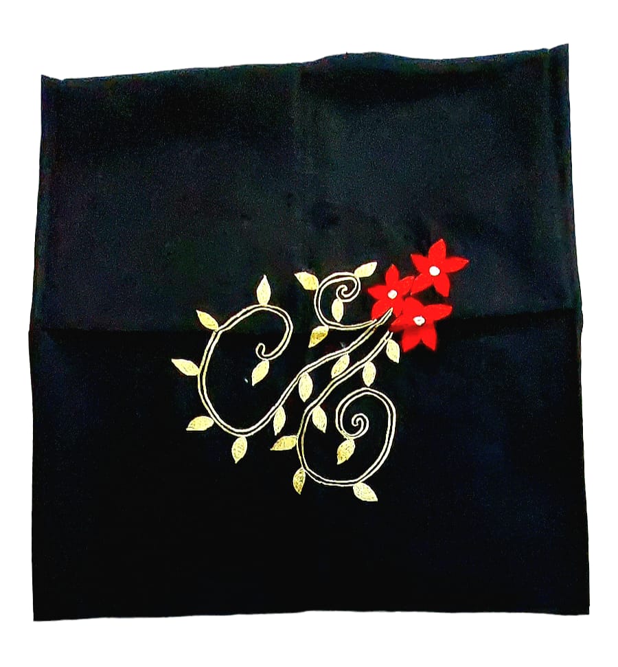 Hand Embroidered Hand Stitched Designer Premium Cotton Blouse Piece