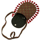 Gajji Silk Ajrakh Printed Leather Crossbody Flip Sling Bag