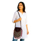 Gajji Silk Ajrakh Printed Leather Crossbody Flip Sling Bag