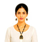 Purely Handmade Terracotta Rope Necklace With Earrings