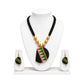 Purely Handmade Terracotta Rope Necklace With Earrings