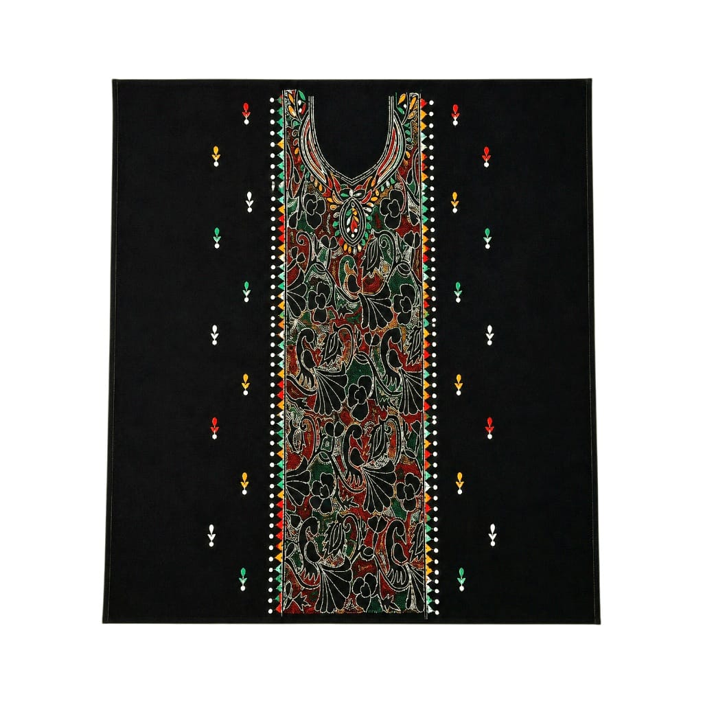 Premium Pure Cotton Unstitched Hand Embroidered Suit Piece